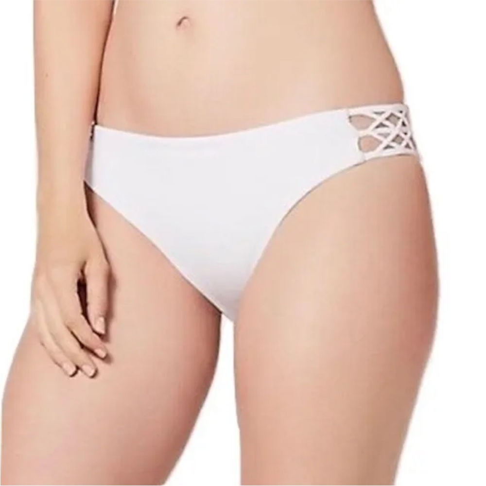 Lululemon Size 10 White Coastline Bikini Bottoms NWT